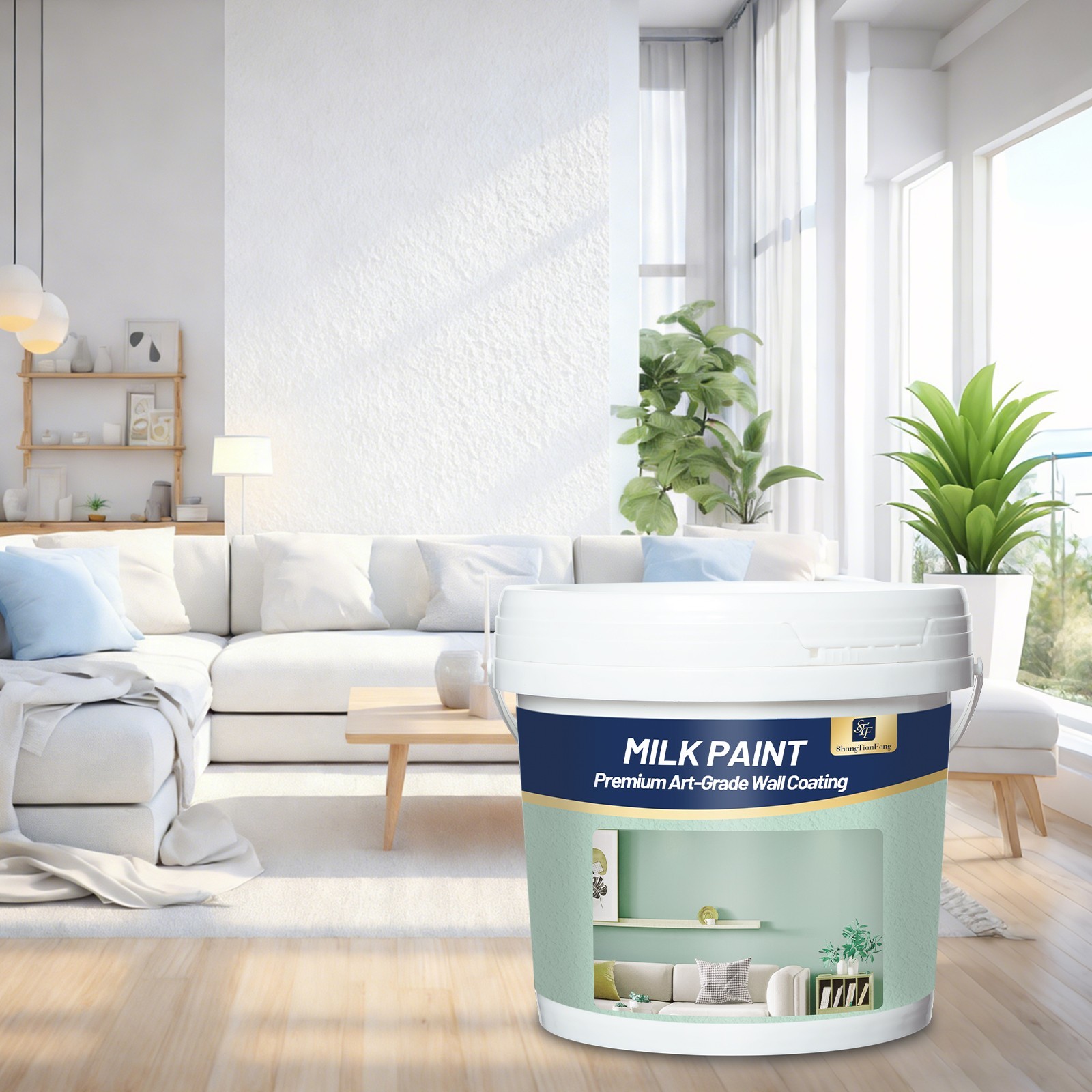 8 Gallon Upgraded Epoxy Paint Kit with Accessories | Indoor/Outdoor Floor, Wall