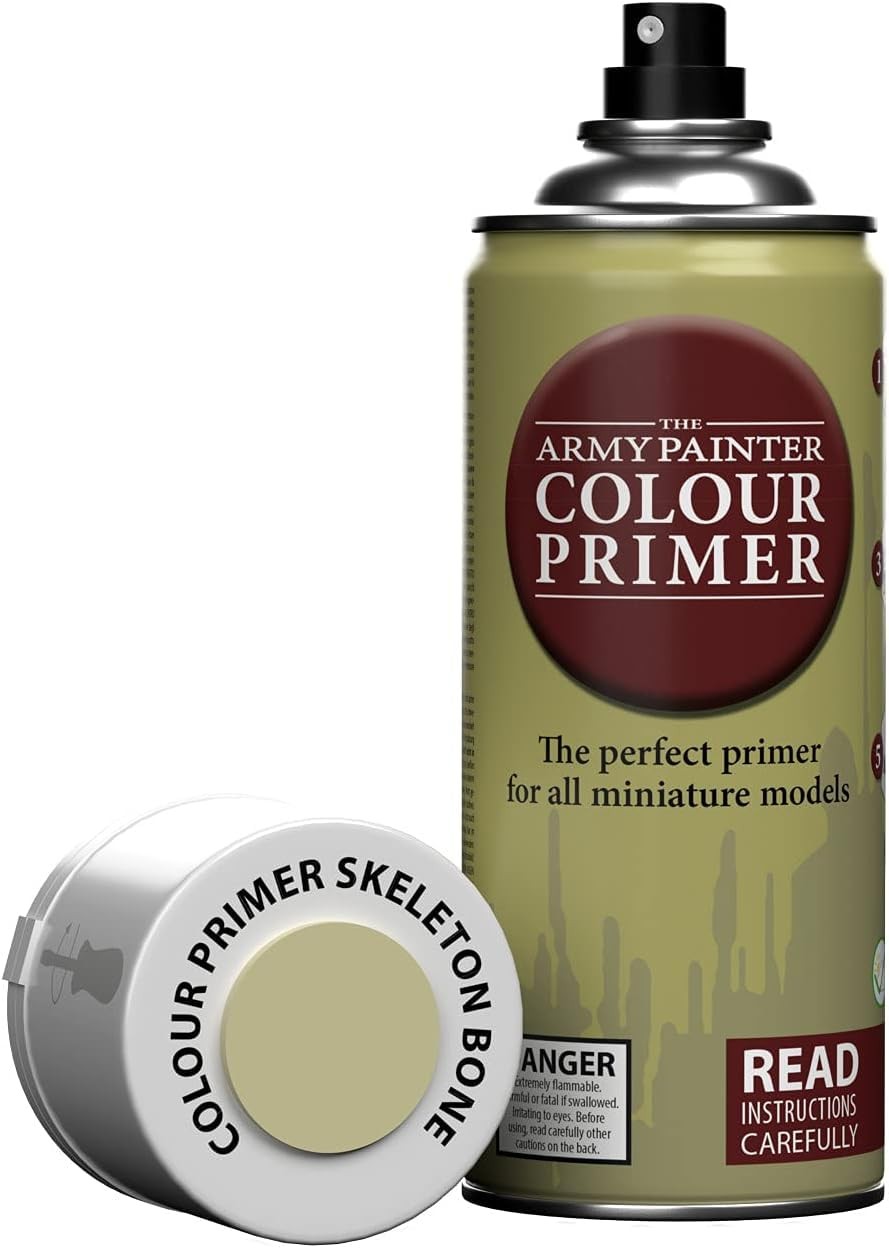 The Army Painter Color Primer Spray Paint, Skeleton Bone, 400ml, 13.5oz – Acryli