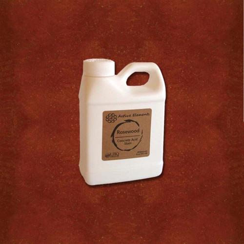 Active Elements Rosewood Official Acid Stain For Concrete 16 Oz