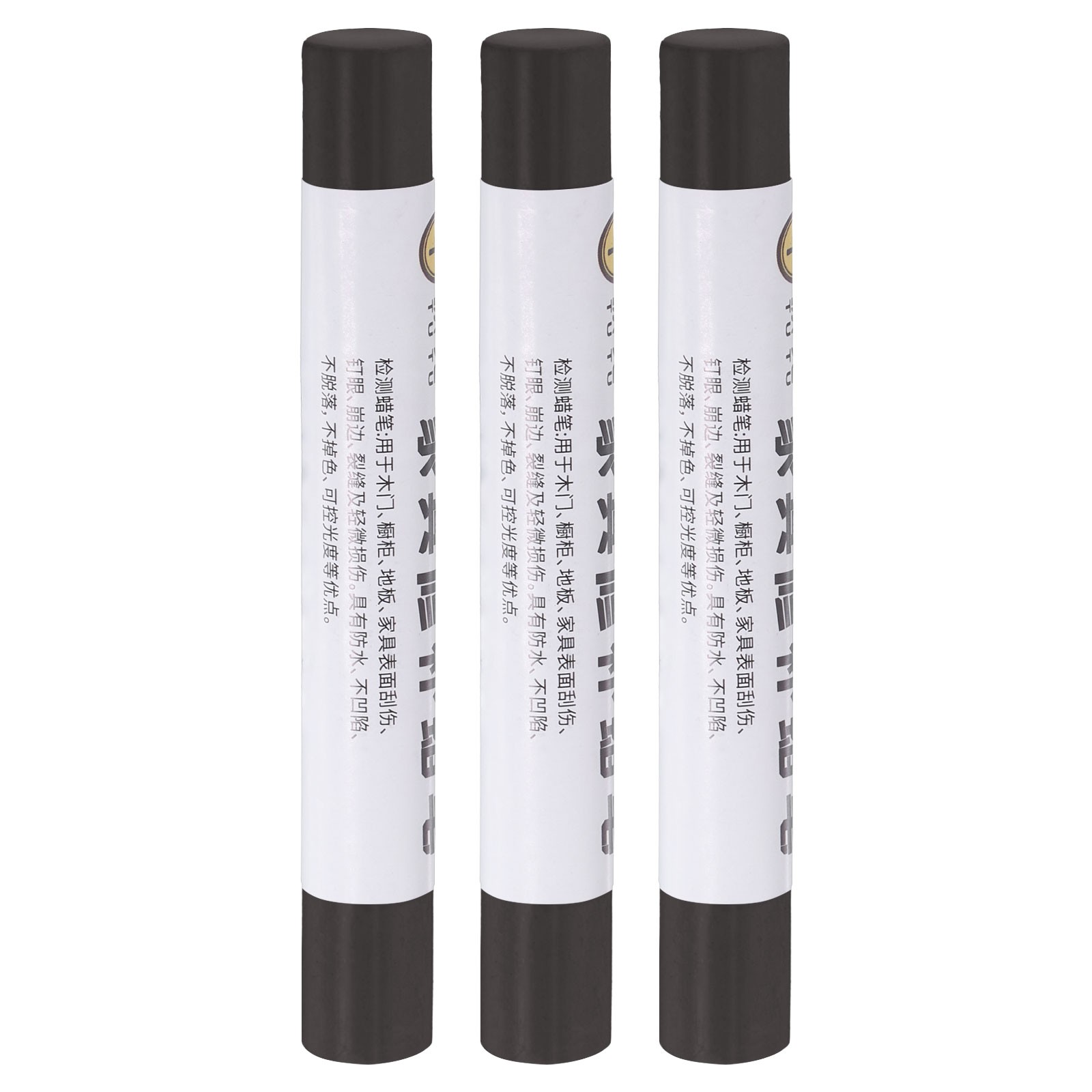 Furniture Repair Crayons Wax Filler Stick, 3Pcs Pen Marker, Dark Cloth Black