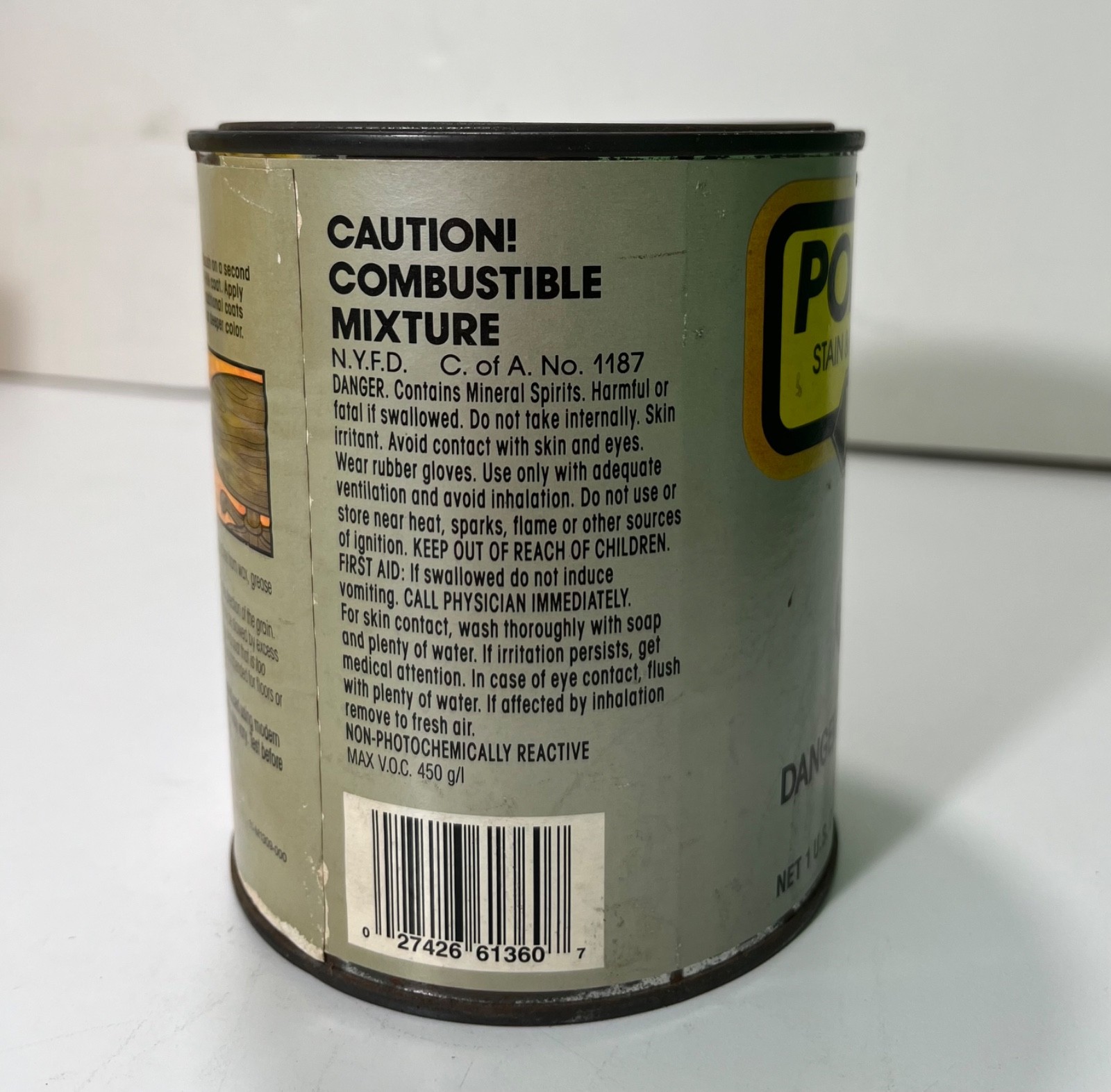 Minwax PolyShades Wood Stain + Polyurethane Satin Finish, #360 Tudor – 1 Qt.