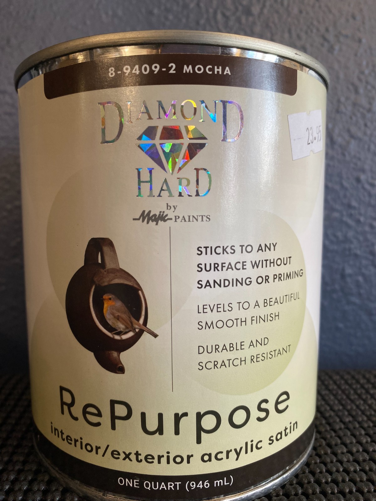 Majic Diamond Hard RePurpose Interior Exterior Satin Mocha 1 Quart