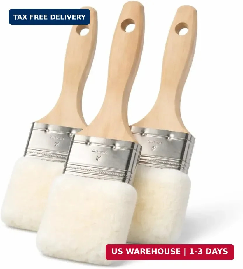 Lambskin Stain & Paint Brush – for use with All Latex and Oil Based Paints, Stai