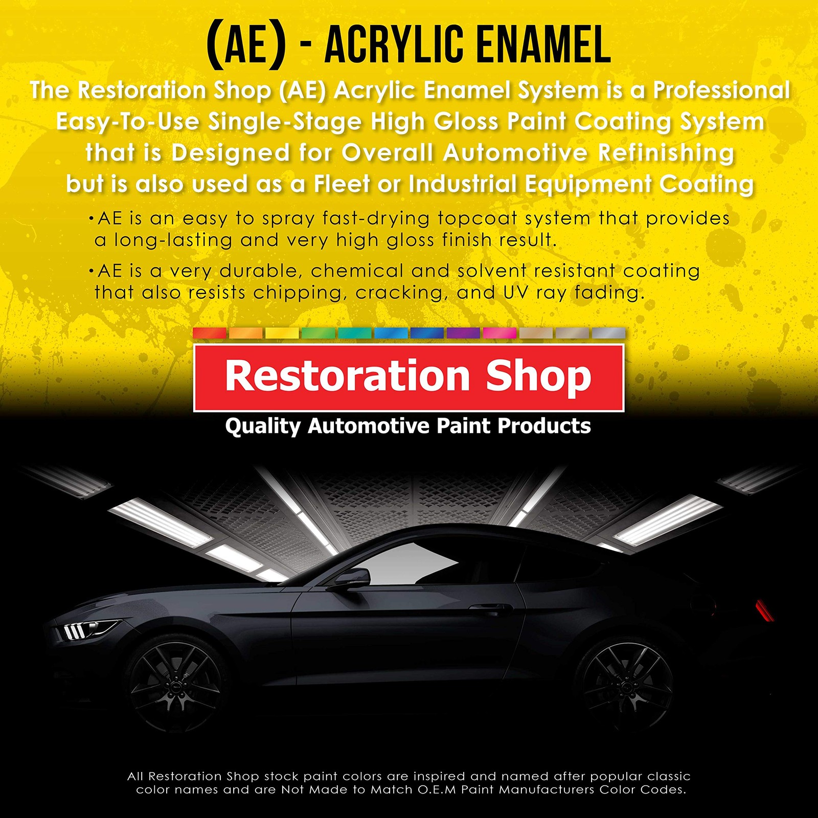 – Jet Black (Gloss) Acrylic Enamel Auto Paint – Complete Quart Paint Kit – Pr…
