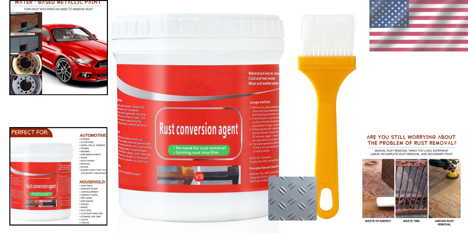 Anti Rust Converter Paint for Car Chassis & More: Easy-to-Use Waterproof Formula
