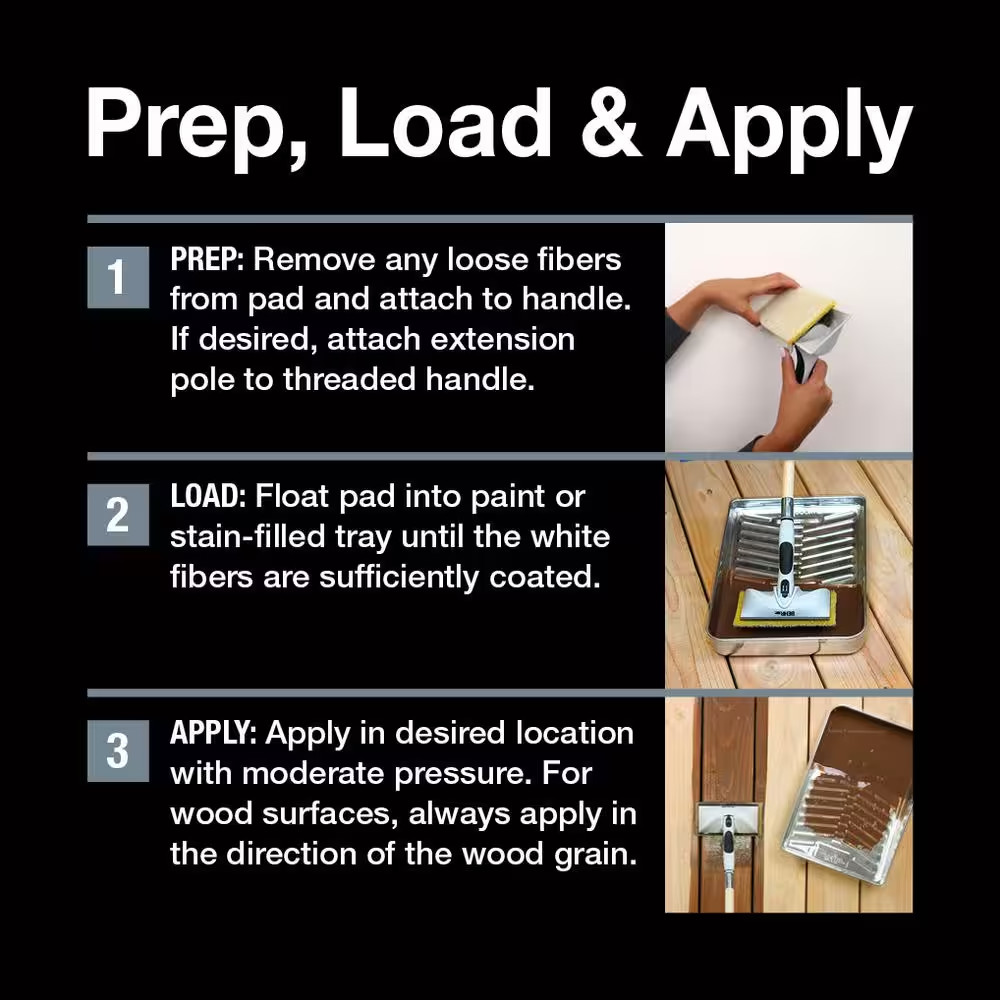 7 In. Exterior Stain Pad Applicator