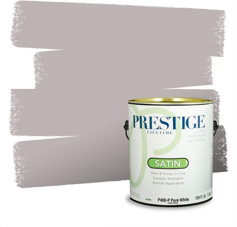 Interior Paint + Primer in One – Satin Finish, Low VOC, Mildew-Resistant