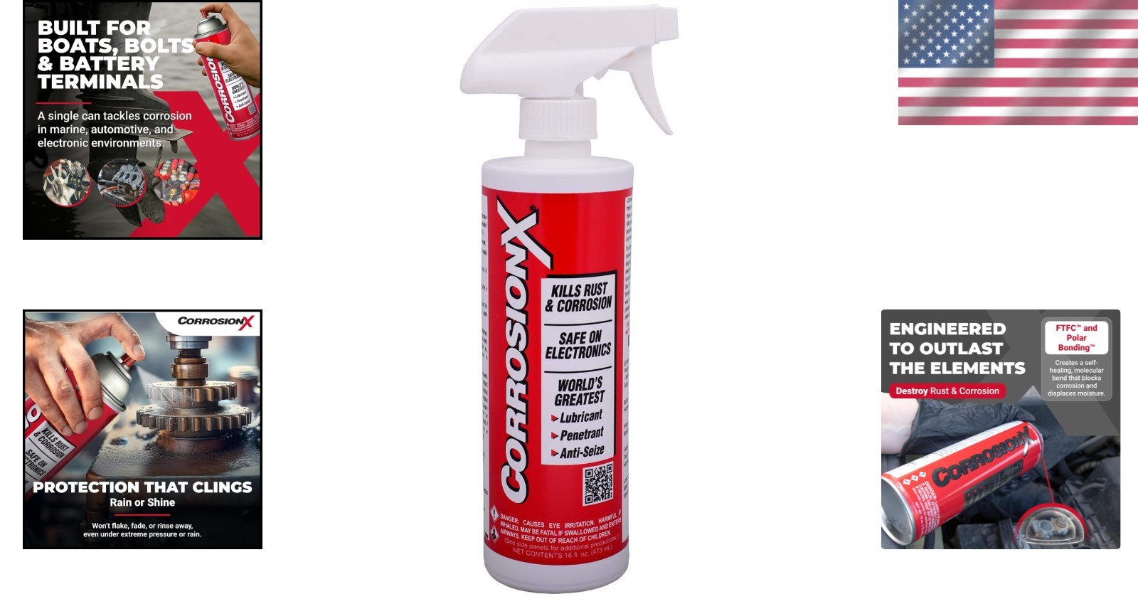 Advanced 16oz Rust Inhibitor – Protects Bolts, Cables & Marine Gear Effortlessly