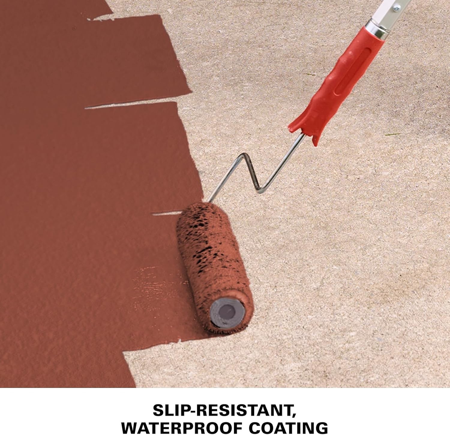 Over Armor Redwood Smooth Coating – Durable Resurfacer for Outdoor Spaces 1 Gal