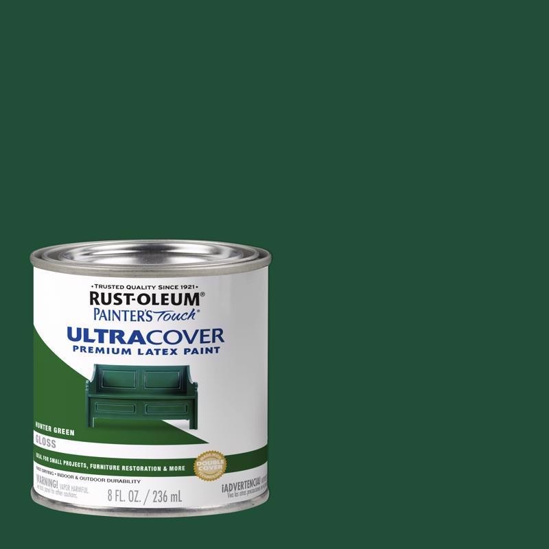 Rust-Oleum Painters Touch Gloss Hunter Green Ultra Cover Premium Latex Paint 8oz