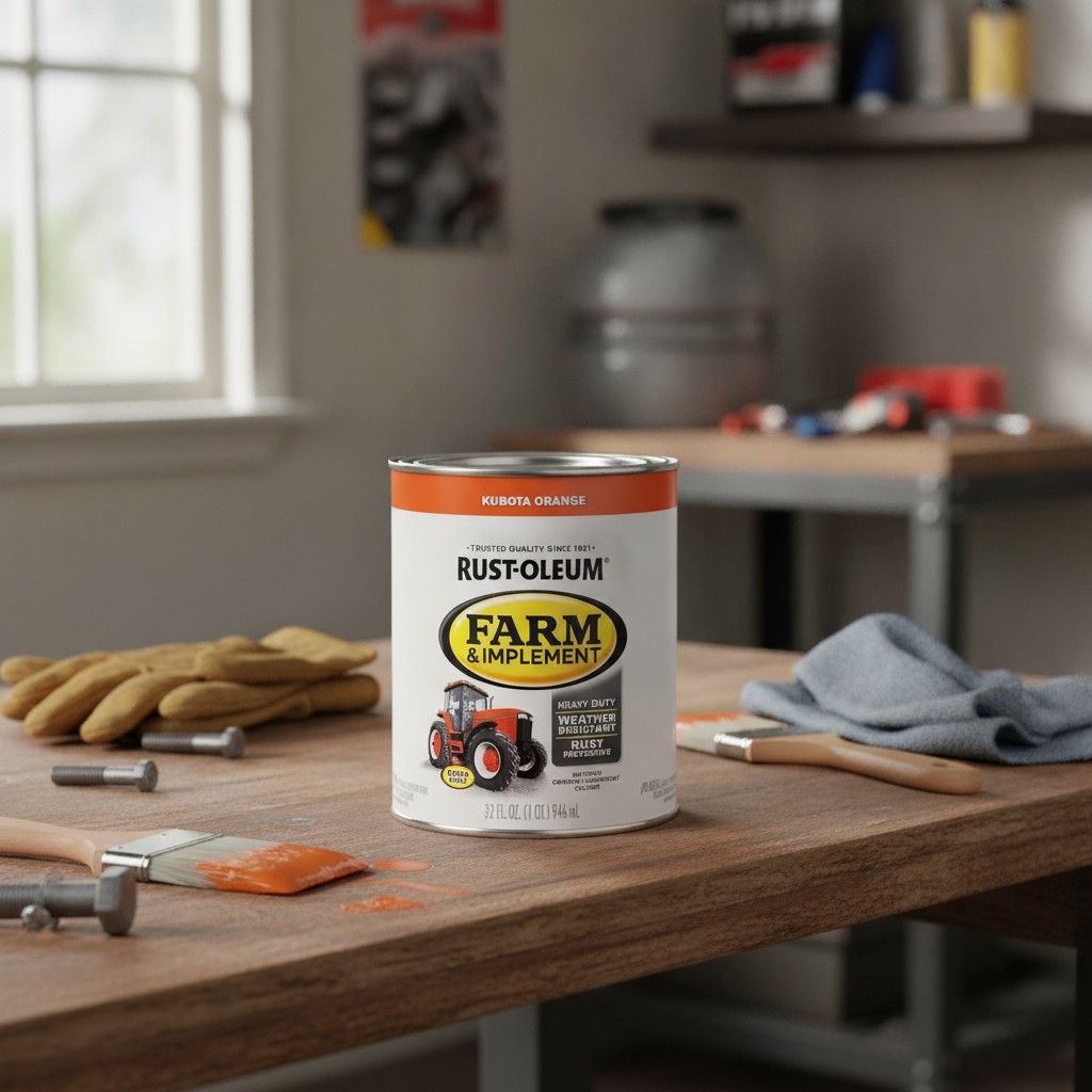 280159-2PK Farm & Implement Enamel Paint, Quart, Kubota Orange, 32 Fl Oz (Pack o