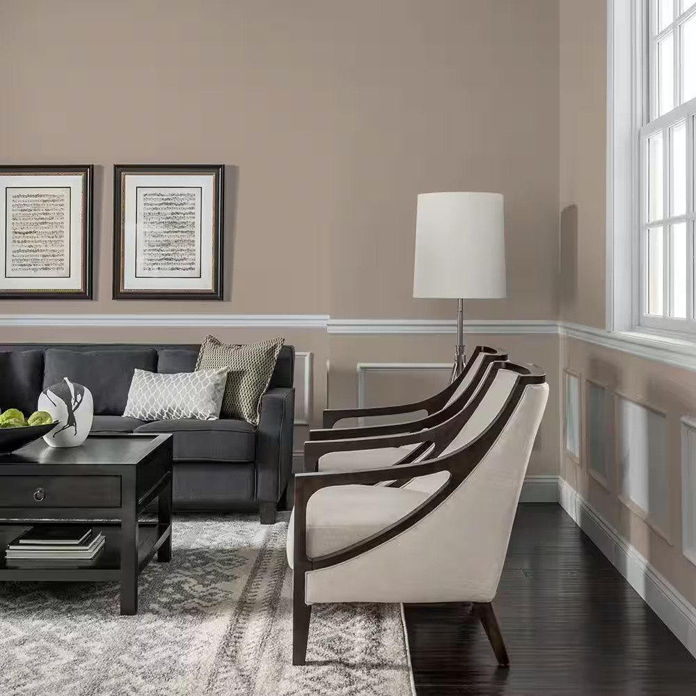 8 Oz. PPG1020-5 Earl Gray Satin Interior Paint Sample