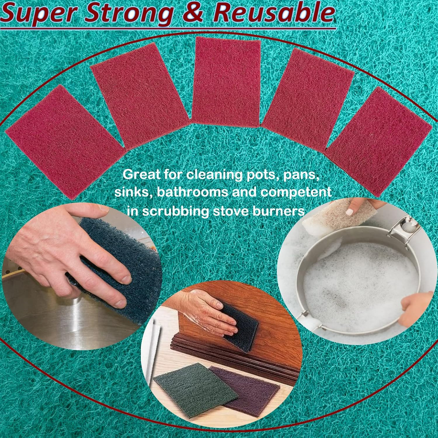 10 Pack 6″ X 9″ 400 Grit General Purpose Scuff Pads for Scuffing