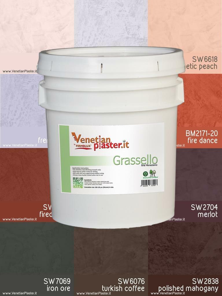 Grassello – by FirmoLux Real Venetian Plaster from Italy (popular colors)