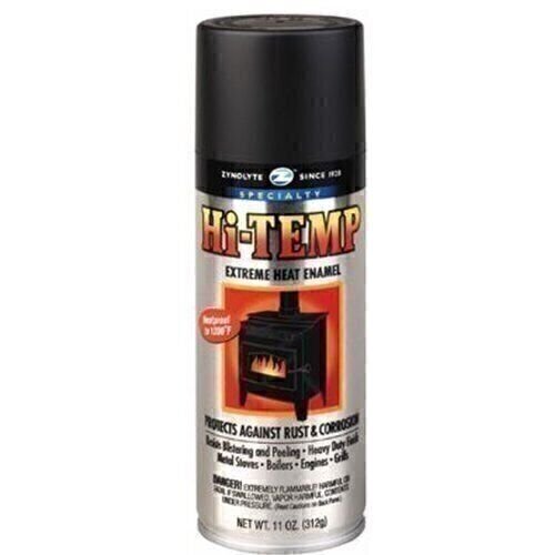 Aervoe Z635 11-oz Black Zynolyte Hi-Temp Extreme Heat Enamel Aerosol Paint