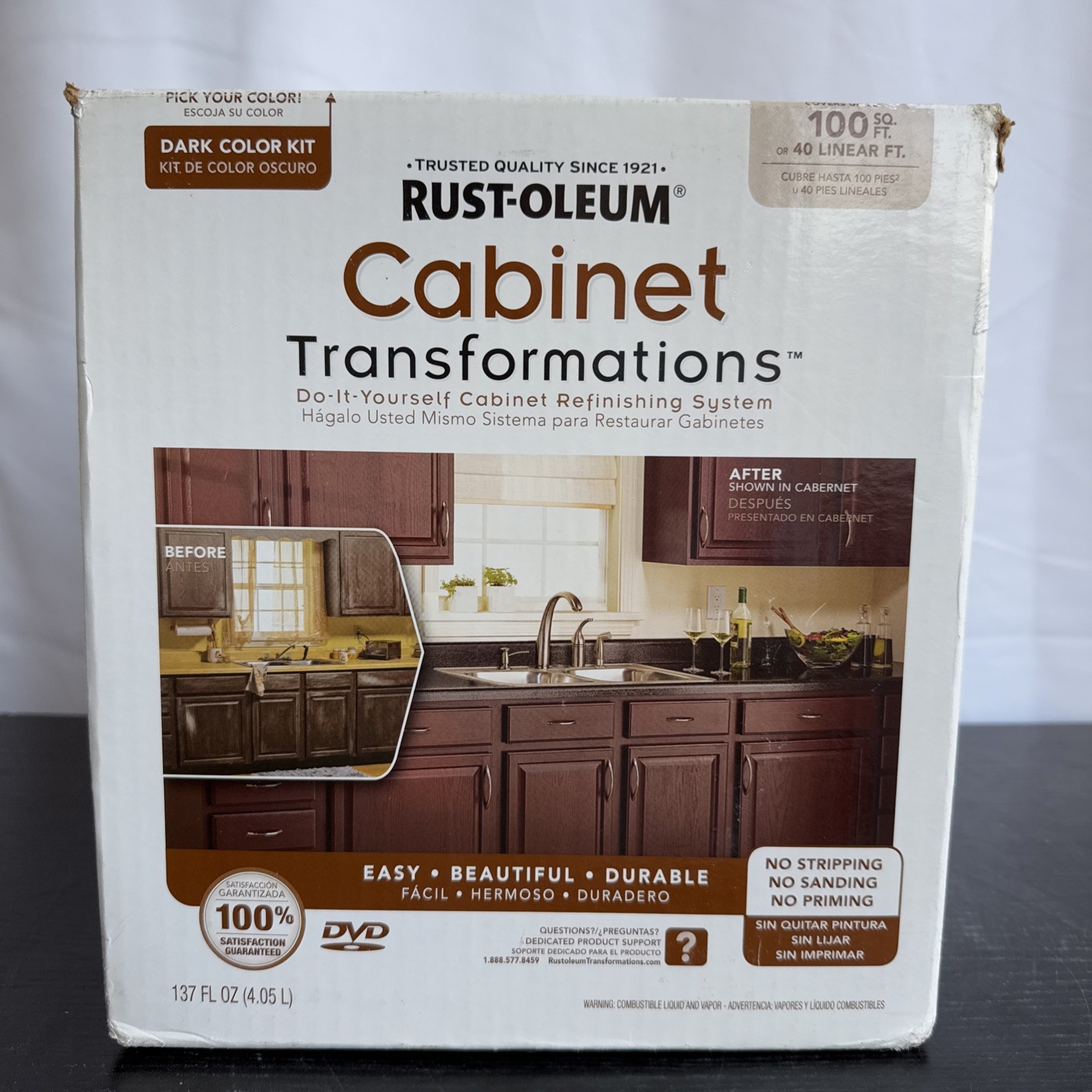 Rust-Oleum Cabinet Transformations Coating System Dark Tint Covers 100sf #258240