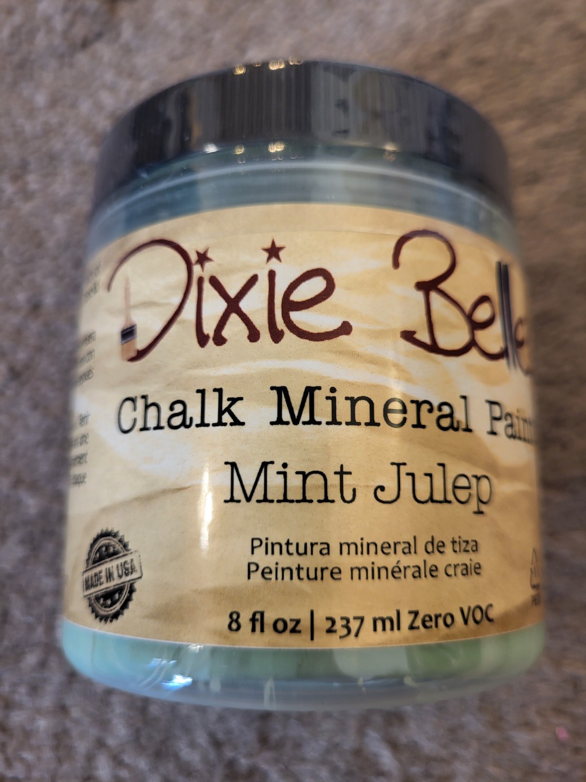Dixie Belle Chalk Mineral Paint Mint Julep 8 oz NEW