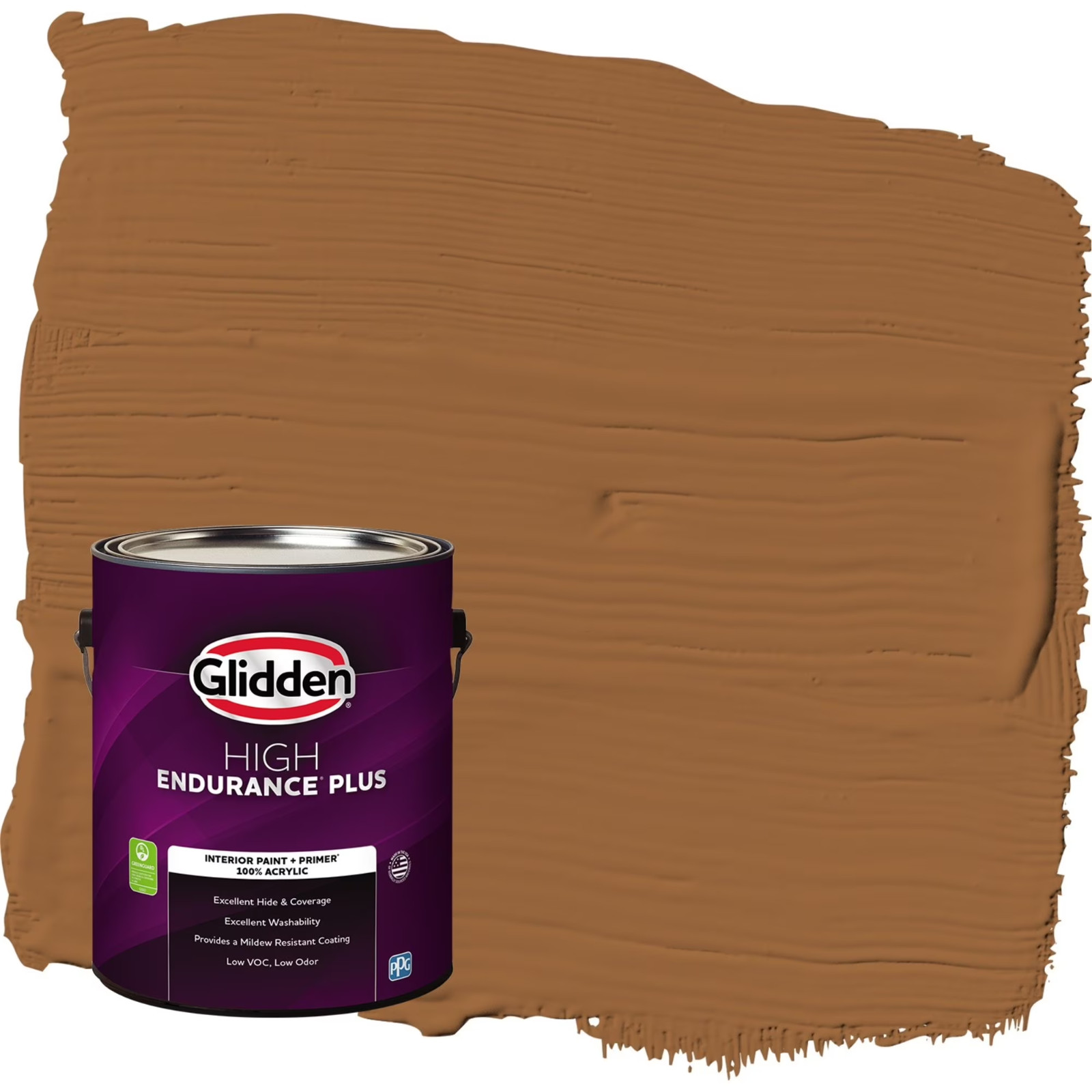 Glidden HEP Ginger / Orange, Semi-Gloss Interior Paint with Primer, 1 Gallon