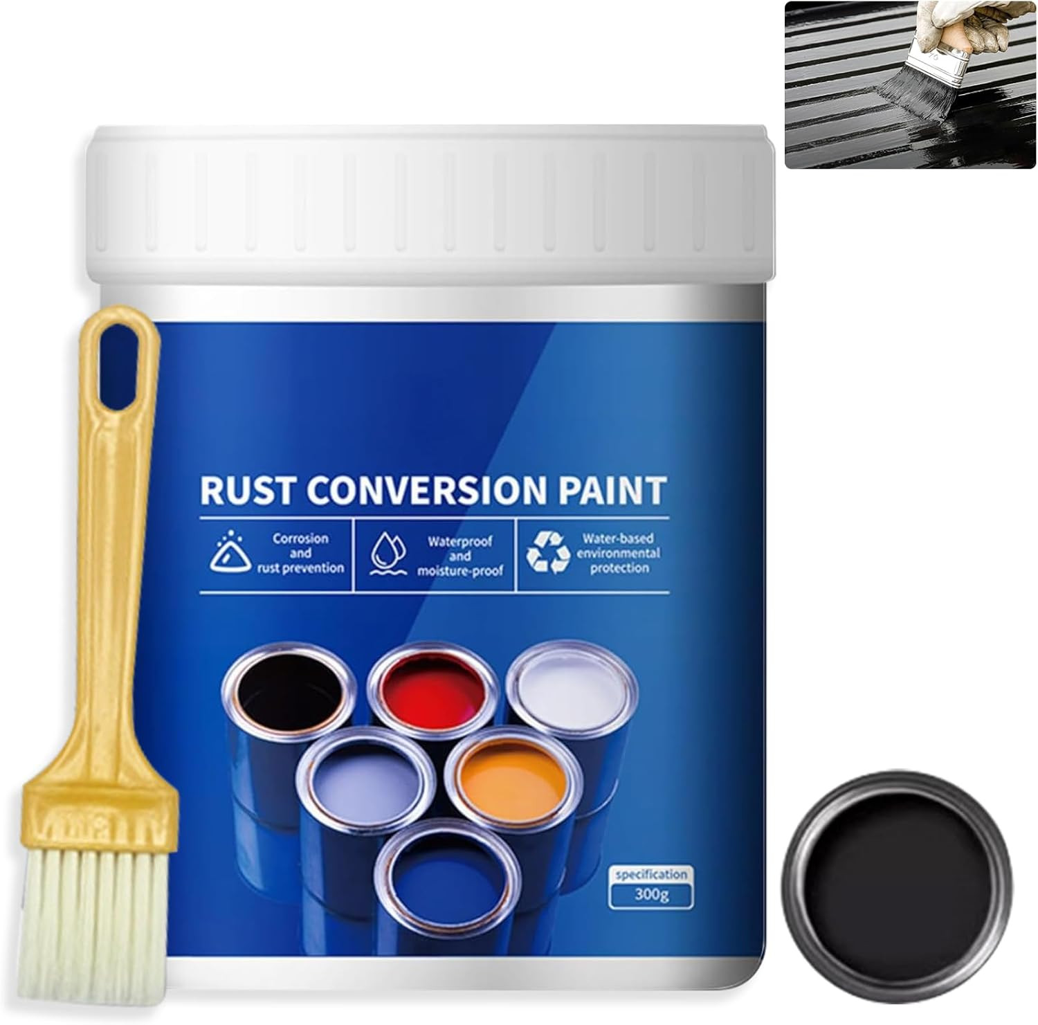 Weatherproof Rust Converter Paint For Metal,Rust Remover for Metals and Prime…