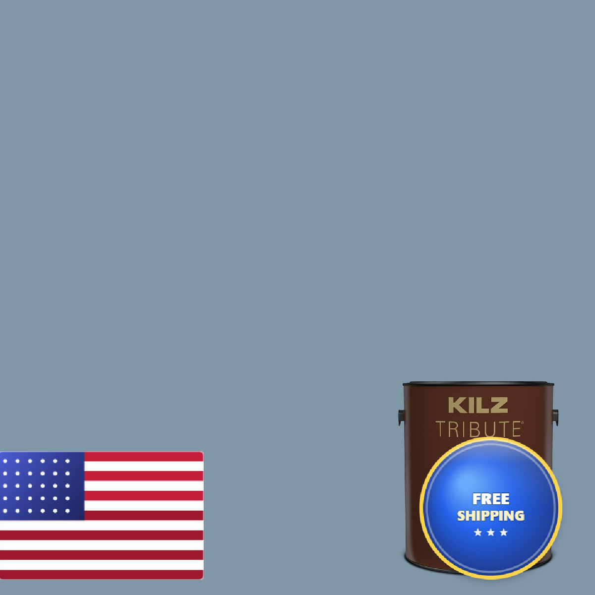 Kilz Tribute Interior Semi-Gloss Vintage Indigo 1 Gallon
