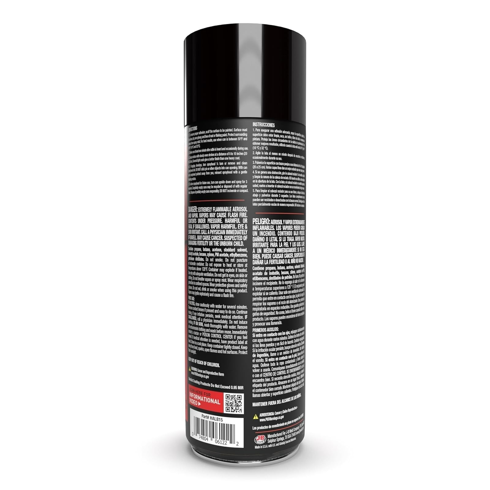 HERCULINER Truck Bed Liner Aerosol Spray 15 oz Black Coverage 6-7 sq ft
