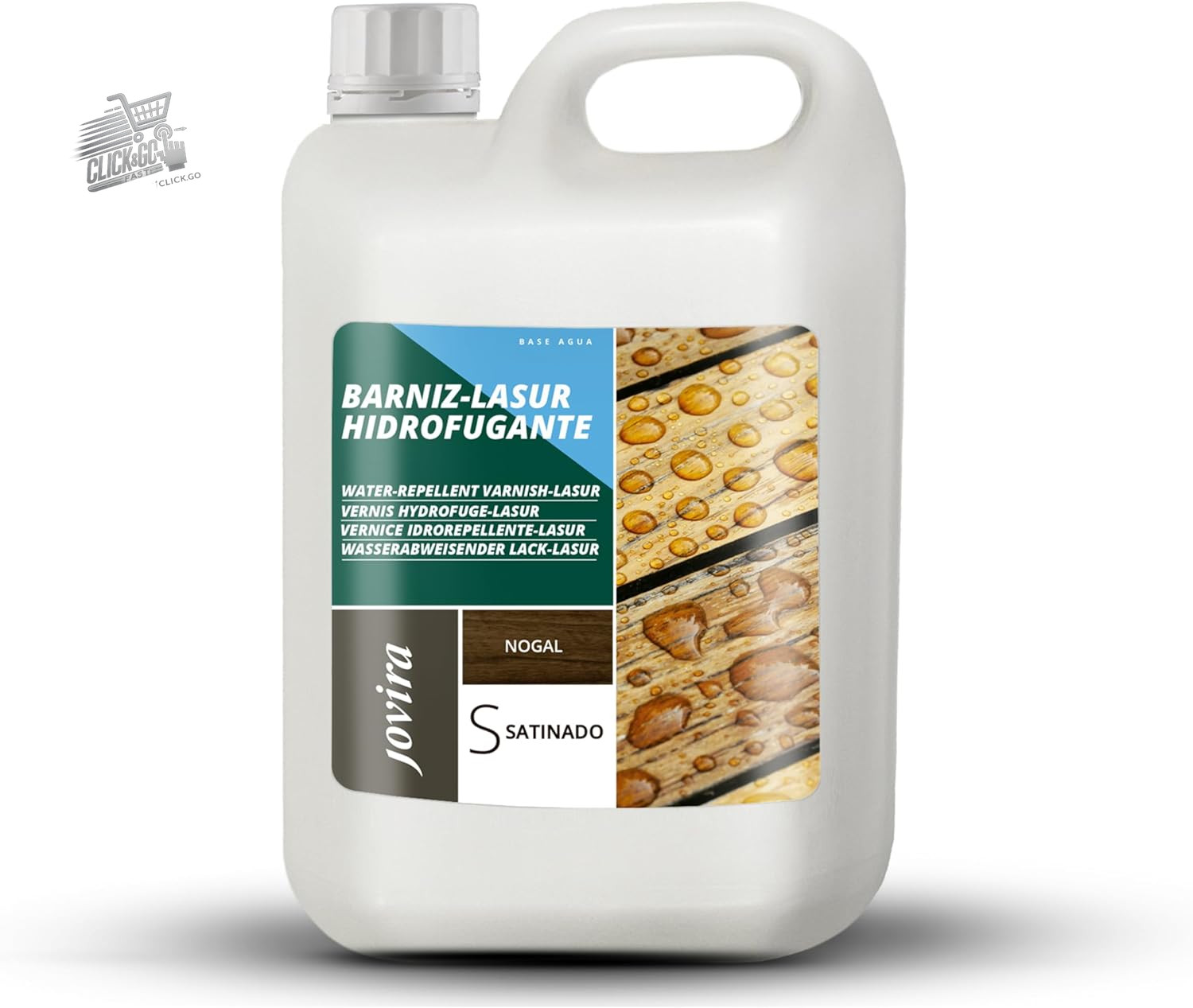 Walnut Wood Impregnator 2L Glaze Water Repellent Satin Outdoor Protective Water
