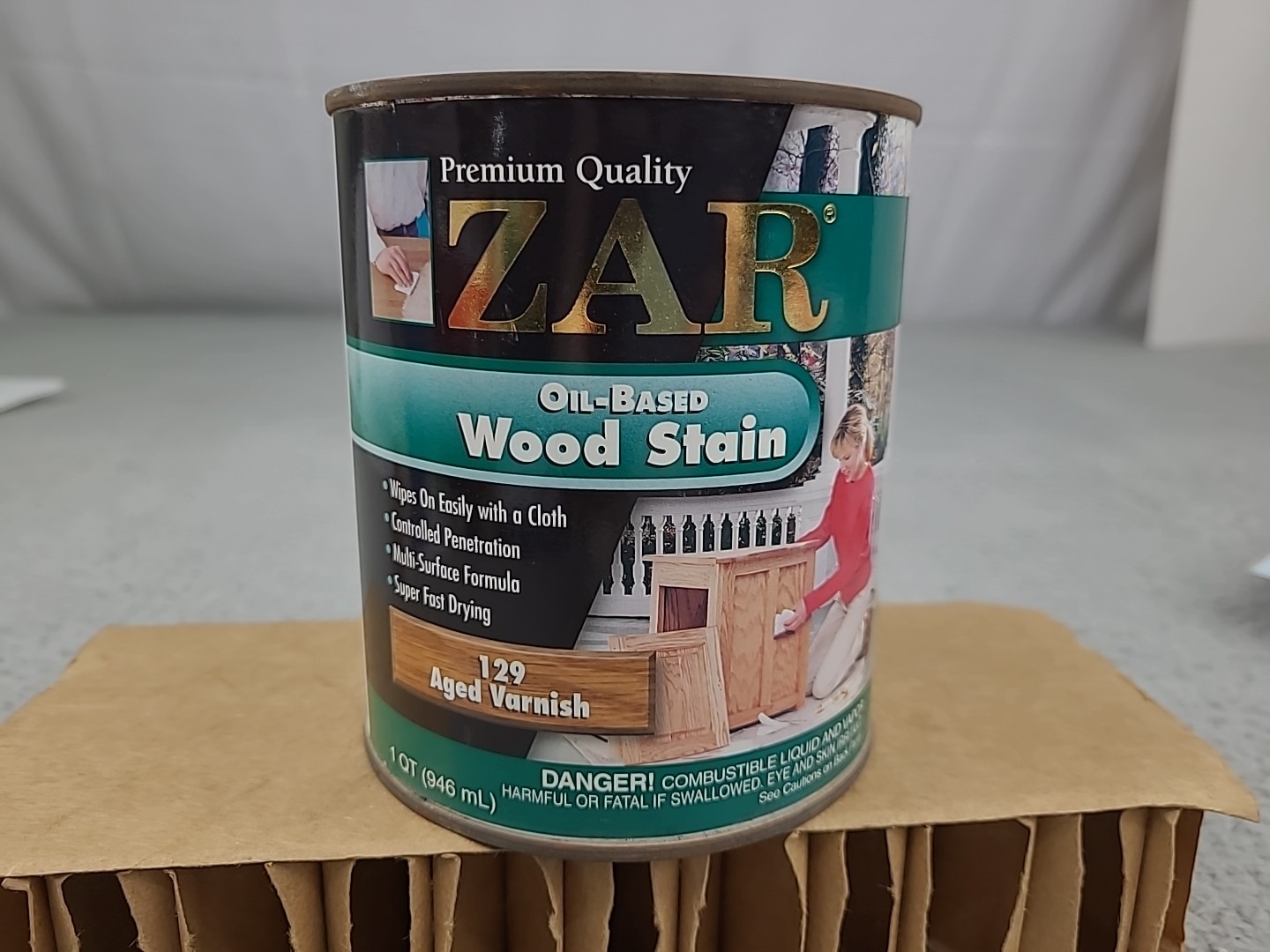 ZAR Oil Based Interior Wood Stain 129 AGED Varnish 1 Quart