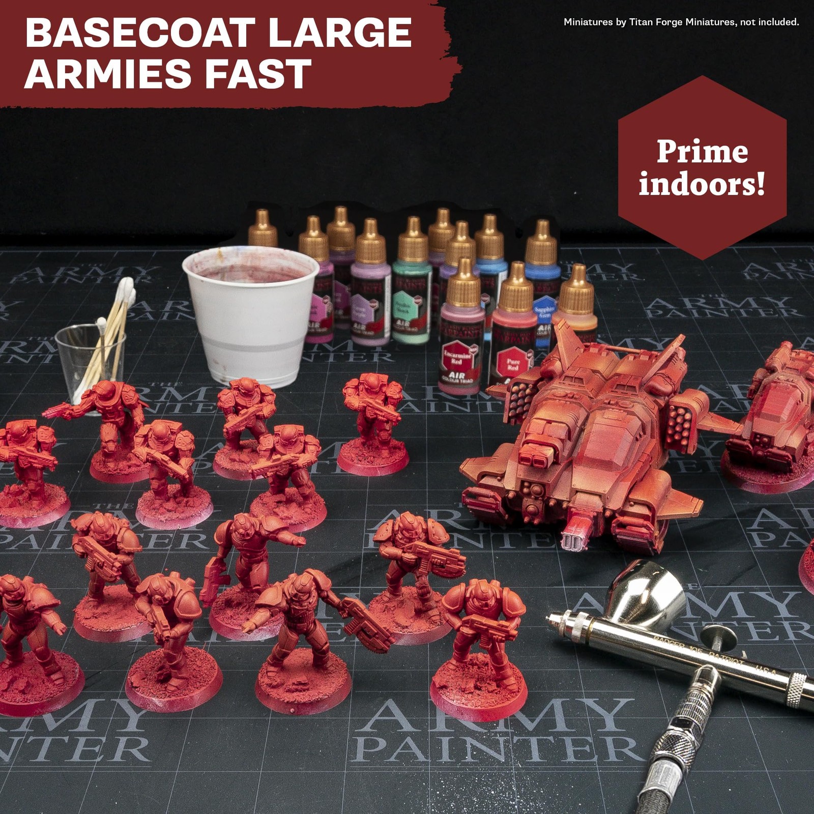 The Army Painter Airbrush Starter Bundle Incl. Air Starter Set Dipit Brush