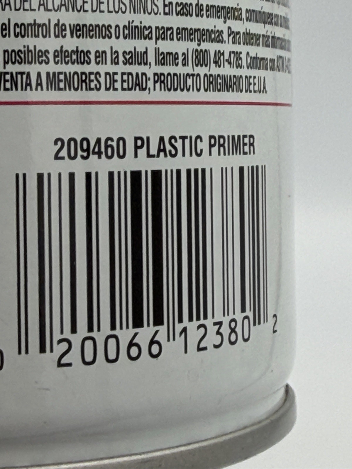 Rust-Oleum 12oz Plastic Primer Spray, 209460 Discontinued NOS