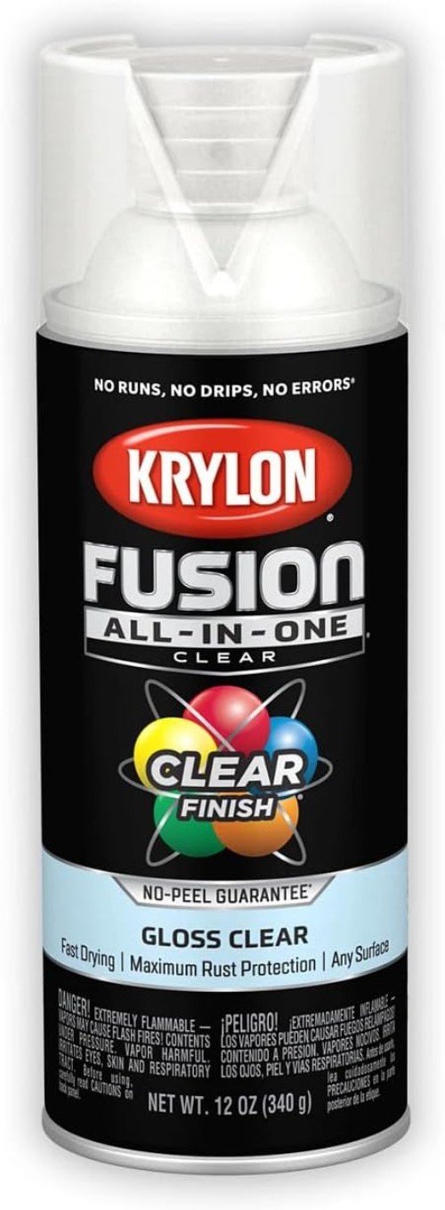 Versatile Fusion Clear Adhesive Spray Paint for Indoor/Outdoor 12 oz Glamour