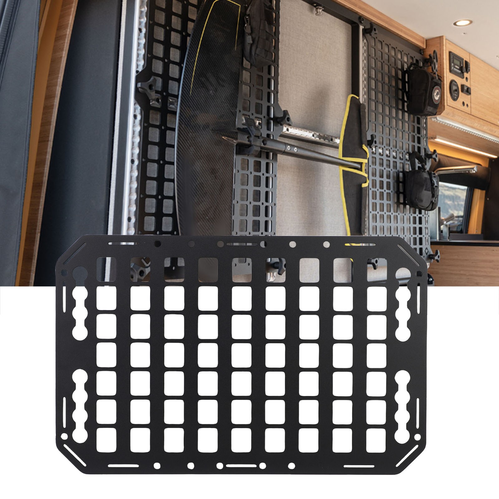 1pc Truck Bed Molle Panel Lightweight Organizer For Car SUV RV GZJN