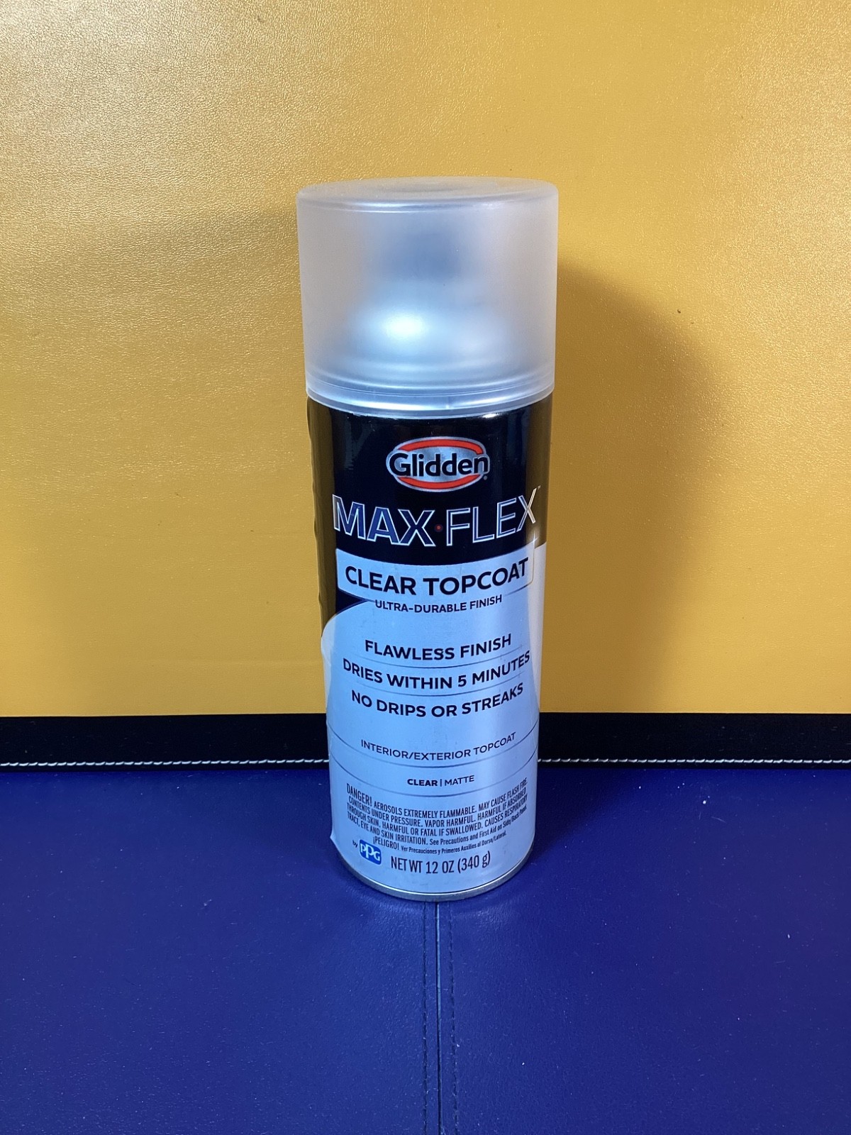 12 Oz. Matte Clear Interior/Exterior Topcoat Spray Paint Ultra Durable Finish