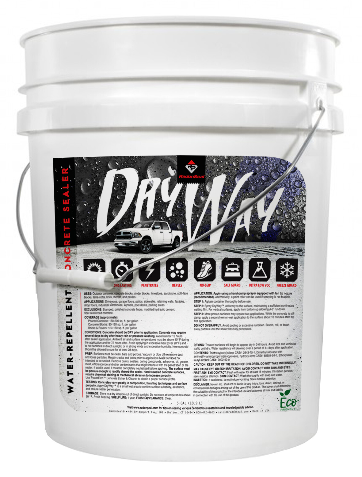 DryWay Water-Repellent Sealer (5-gal) – Concrete Driveway Sealer That Lasts!