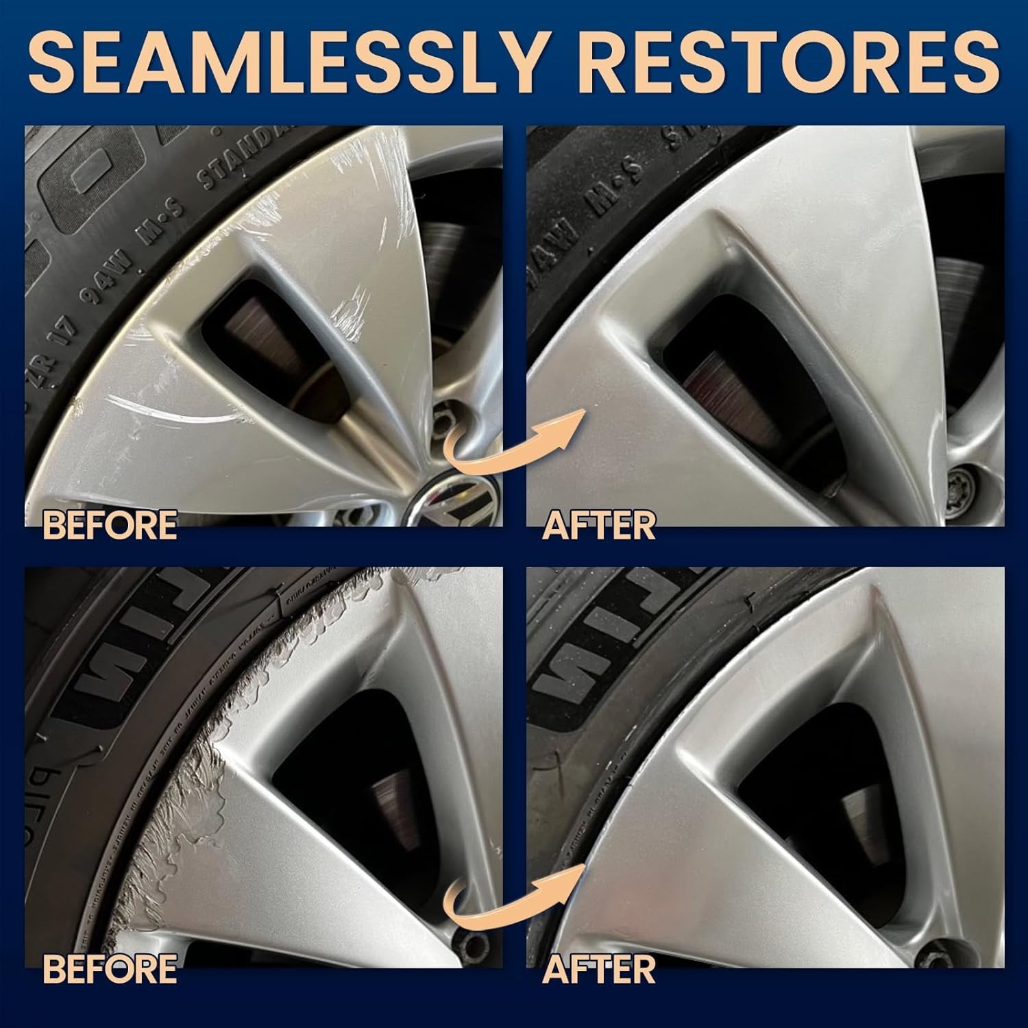 Restore Your Wheels with Glossy Silver Touch Up Paint – Easy Application 1 Fl Oz