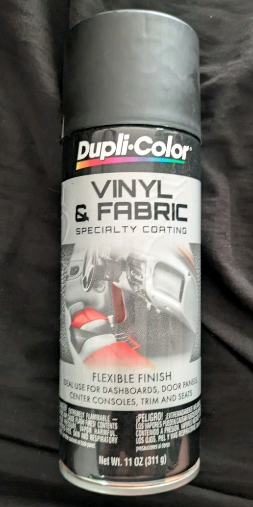Dupli-Color Vinyl and Fabric Coating Spray Paint – Gloss Black – 11 oz can