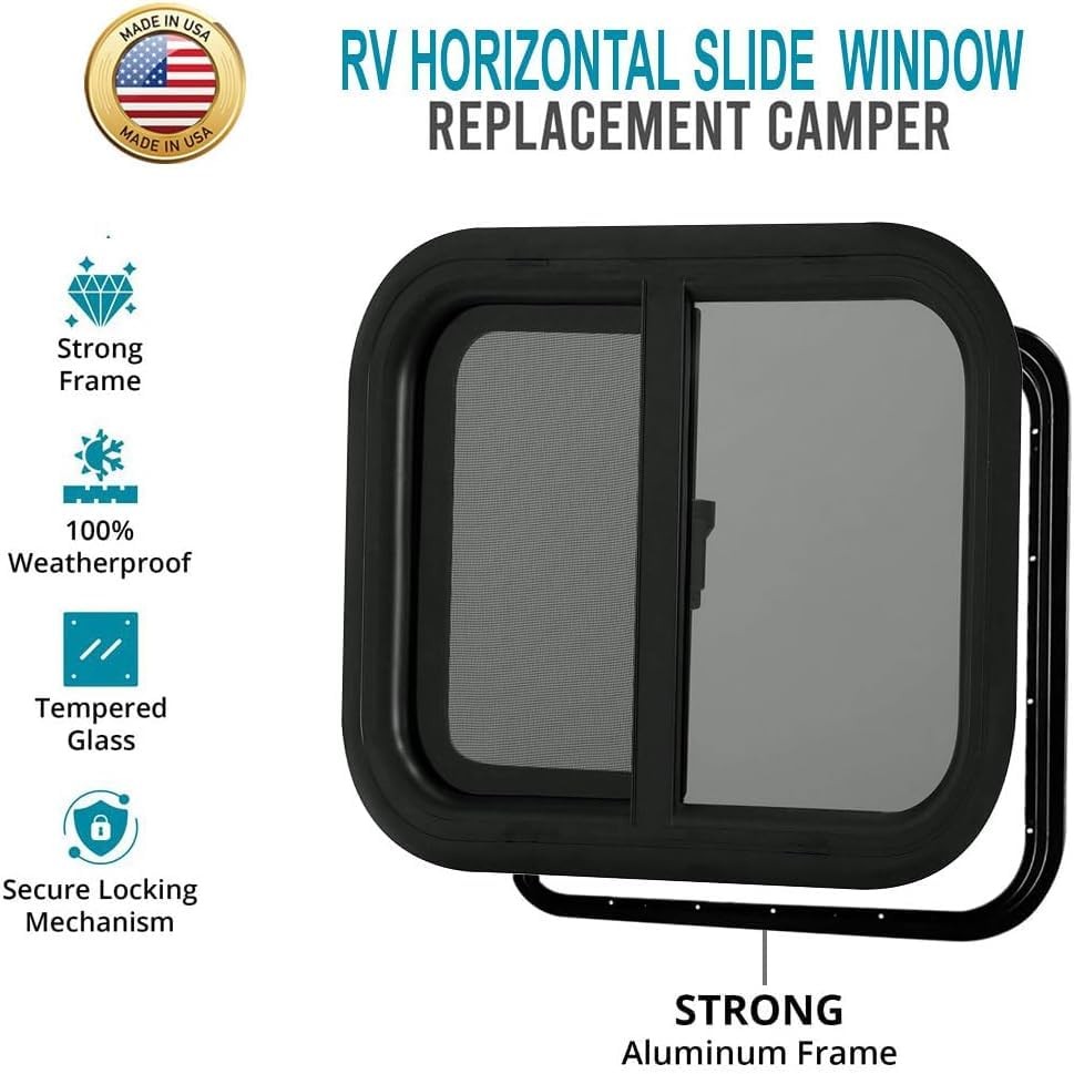 Pro Flex Rv Window Horizontal Slide 20 W X 15 H Thick 5 Mm Tempered