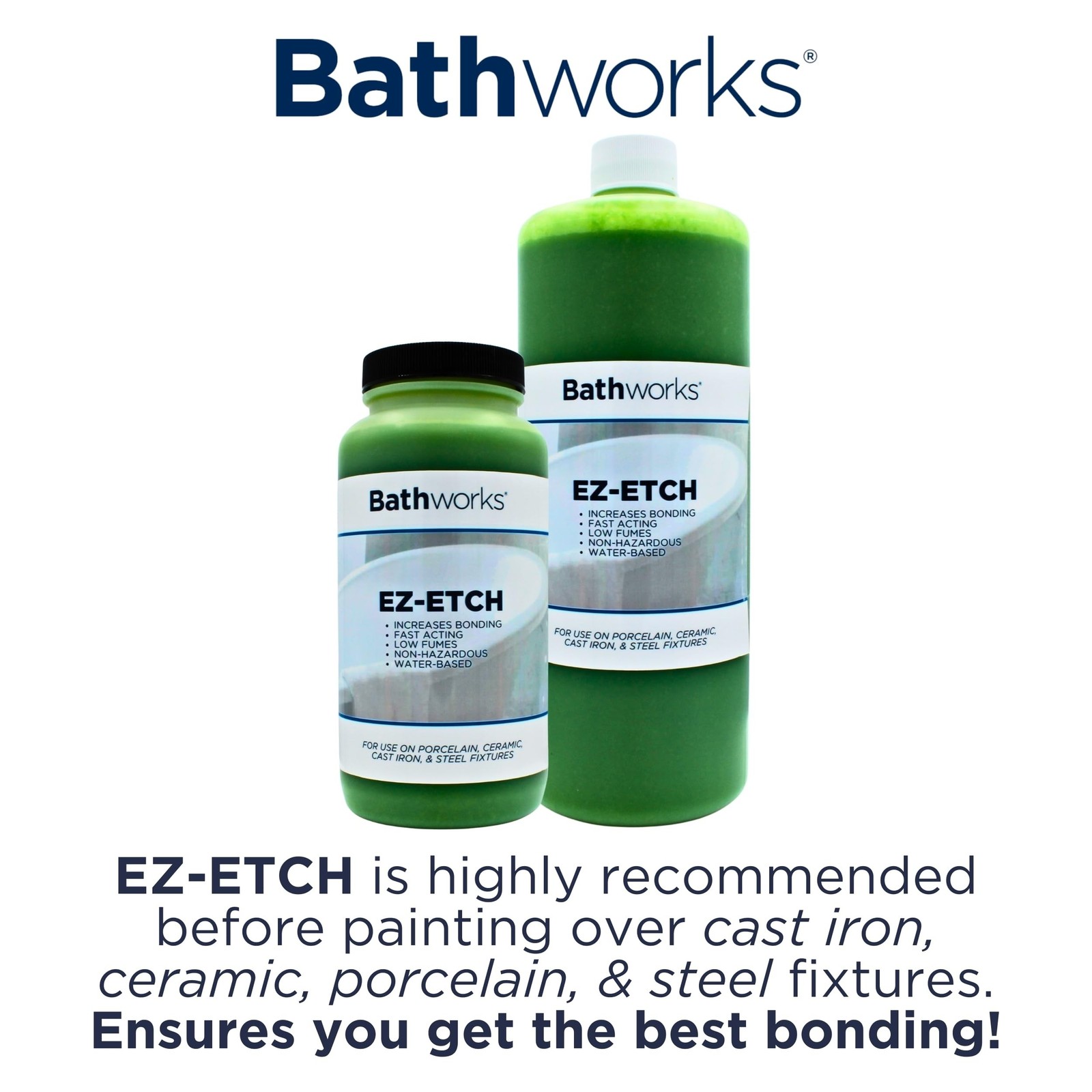 Bathworks Roll-On Refinishing Kit with Non-Slip Additive – 22 fl oz, High Glo…
