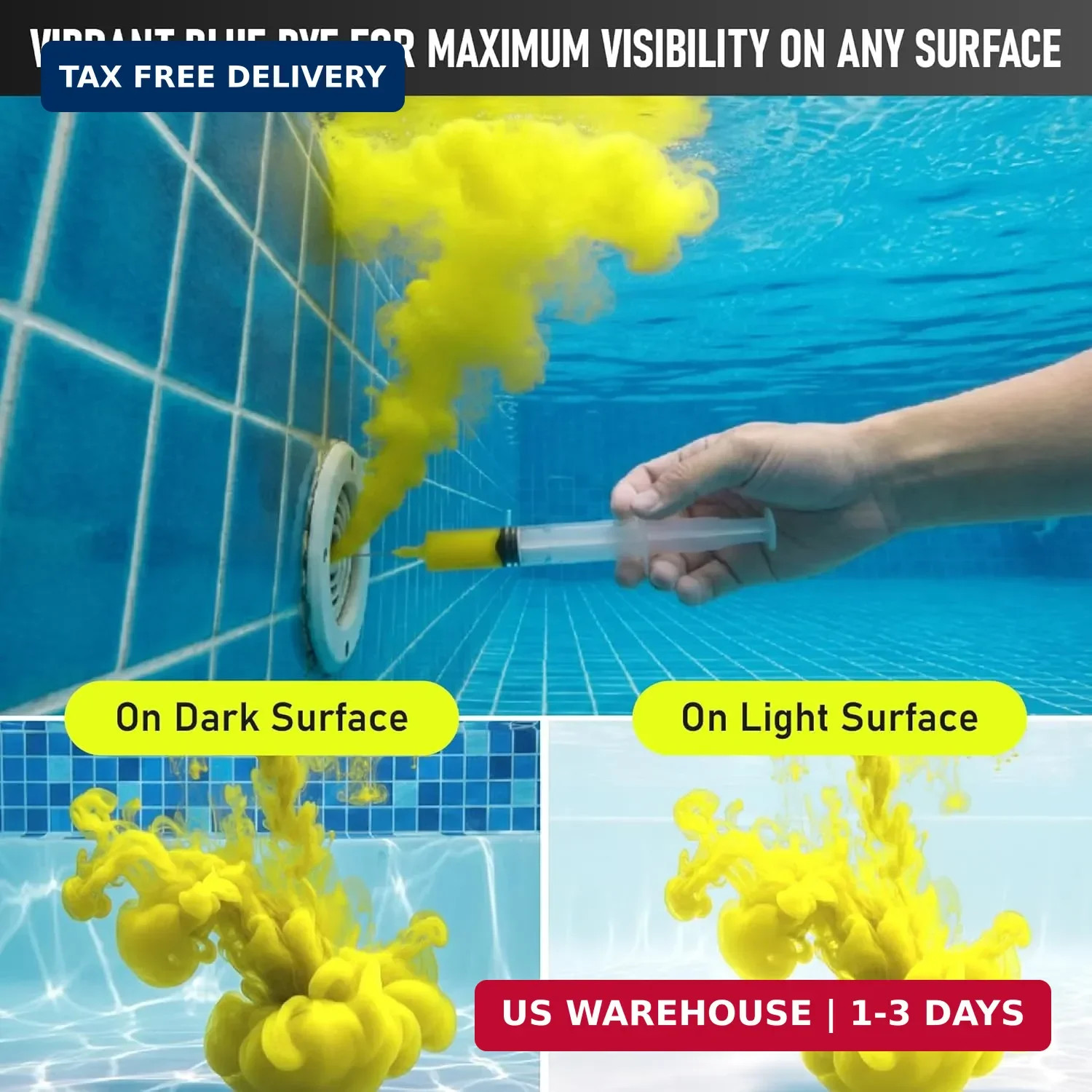 Pool Leak Detection Dye Kit Swimming Pool Liner Leak Detector Test Tool