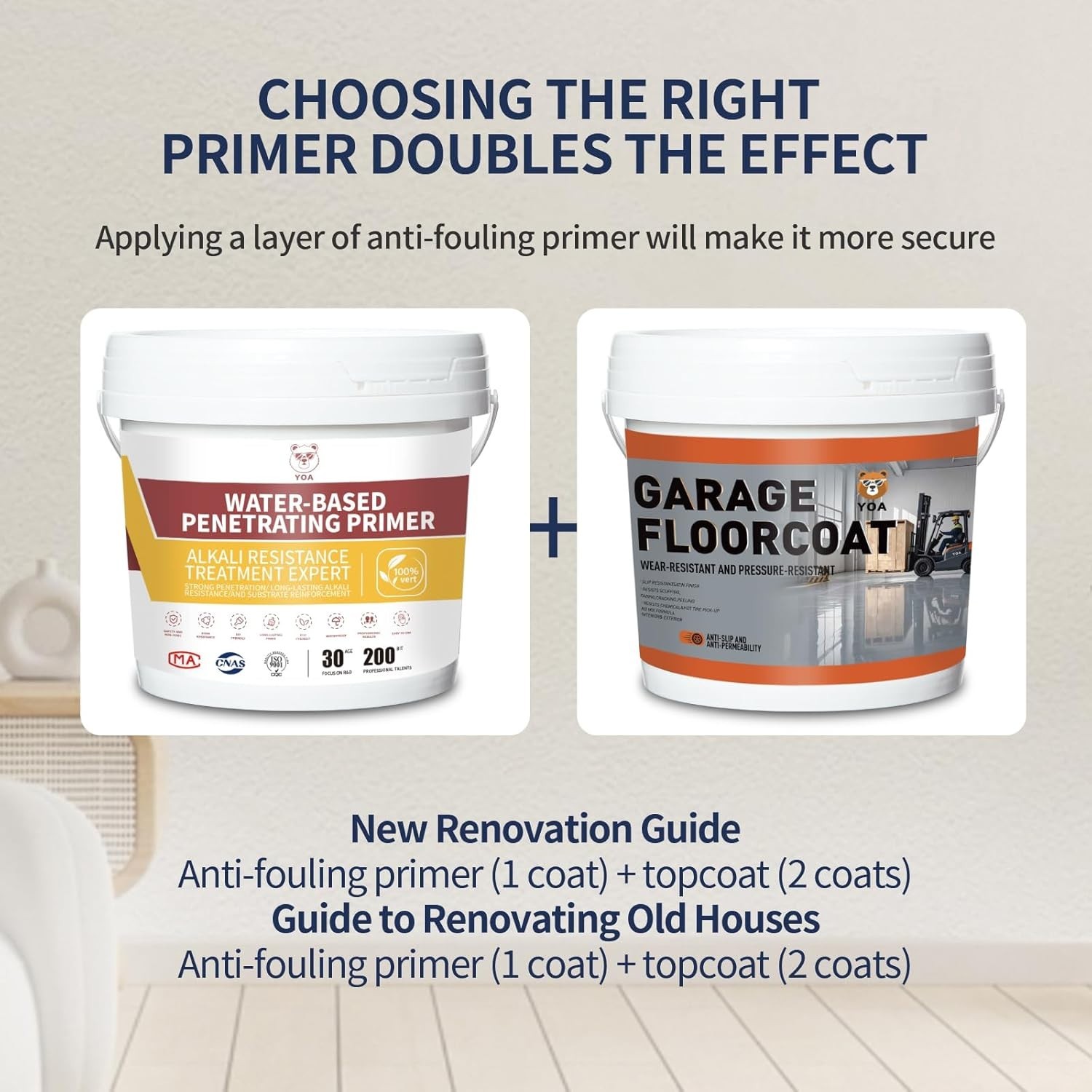Professional Concrete Floor Paint, 1-Gallon/Light Gray, Epoxy Coating, Suitab…