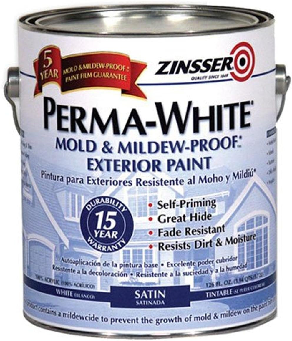 Mildew-Resistant White Exterior Paint for Lasting Protection 03101
