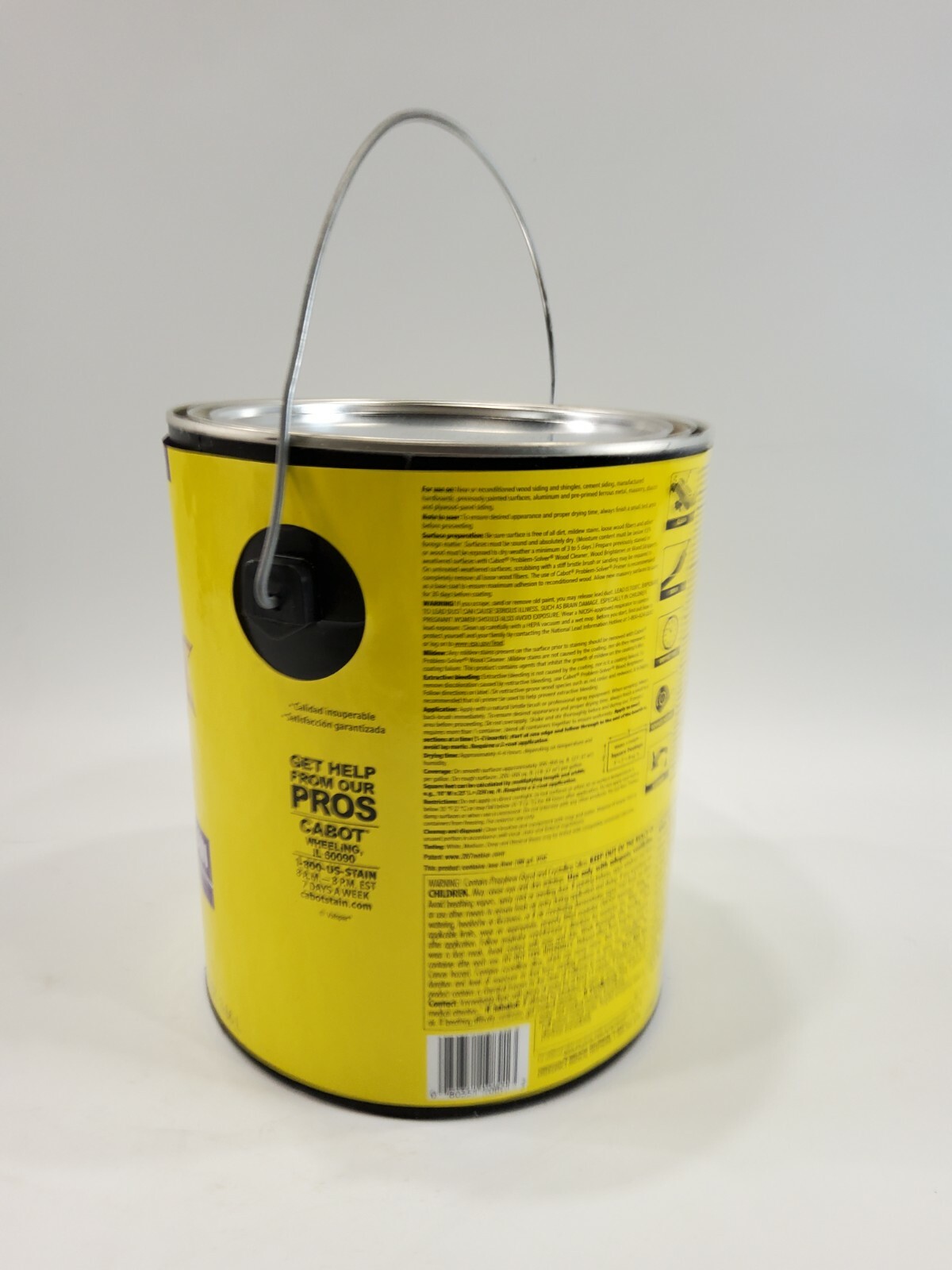 Cabot Solid Color Acrylic Siding Stain 0801 White Base 1 Gallon 124 FL OZ