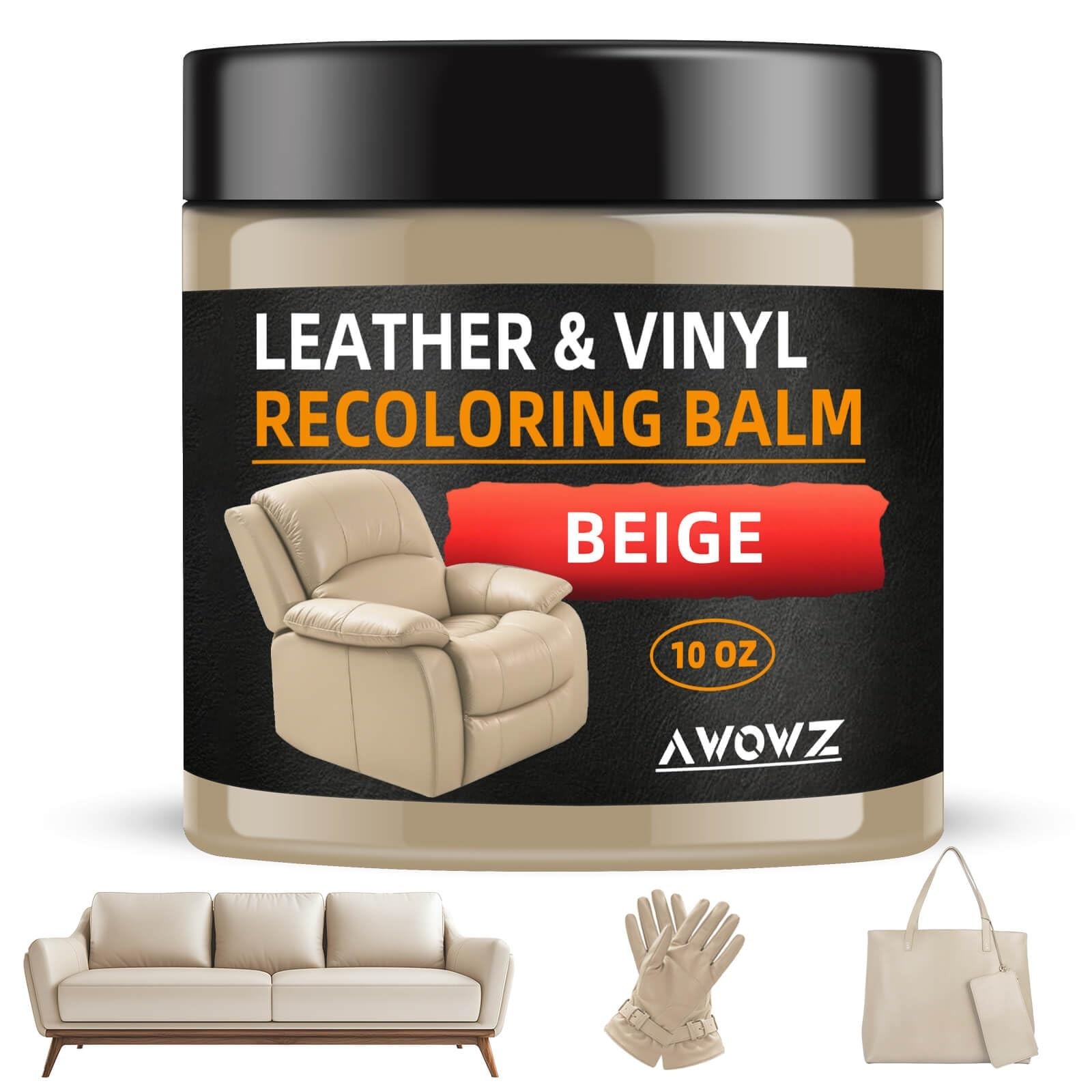 Leather Recoloring Balm for Faded Leather – Leather Repair Balm & Color Resto…