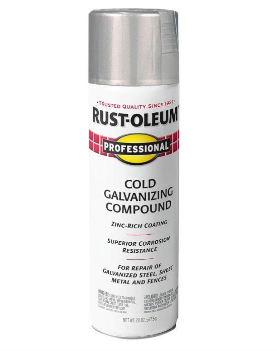 7585838 Professional Cold Galvanizing Compound Spray Paint, 20 Oz, Gr