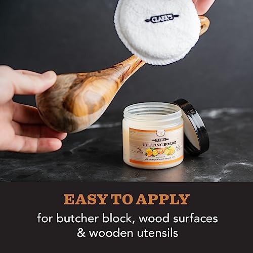 Cutting Board Finish Wax, Enriched with 6 Ounce (Pack of 1) Lemon & Orange
