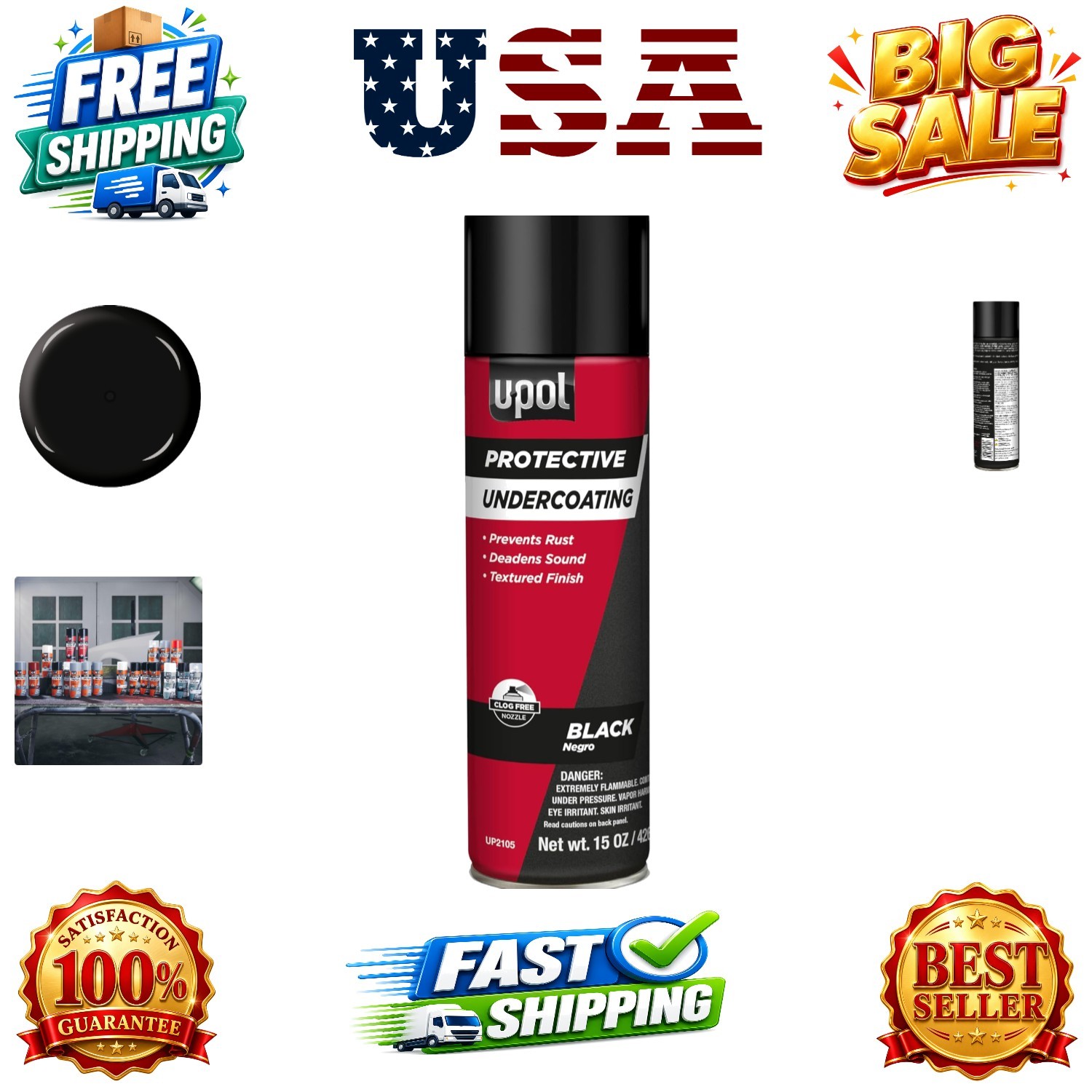 Undercoating Spray, Vehicle Protection Spray with Textured Finish & Anti-Rust…