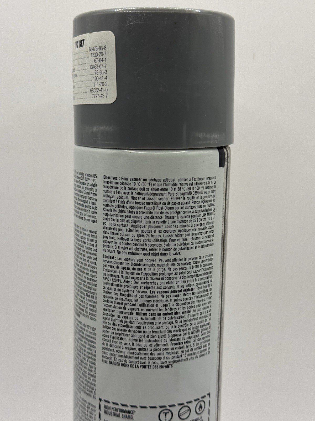 Rust-Oleum V2187 Rust Preventative Spray Paint For Metal Dark Machine Gray NOS