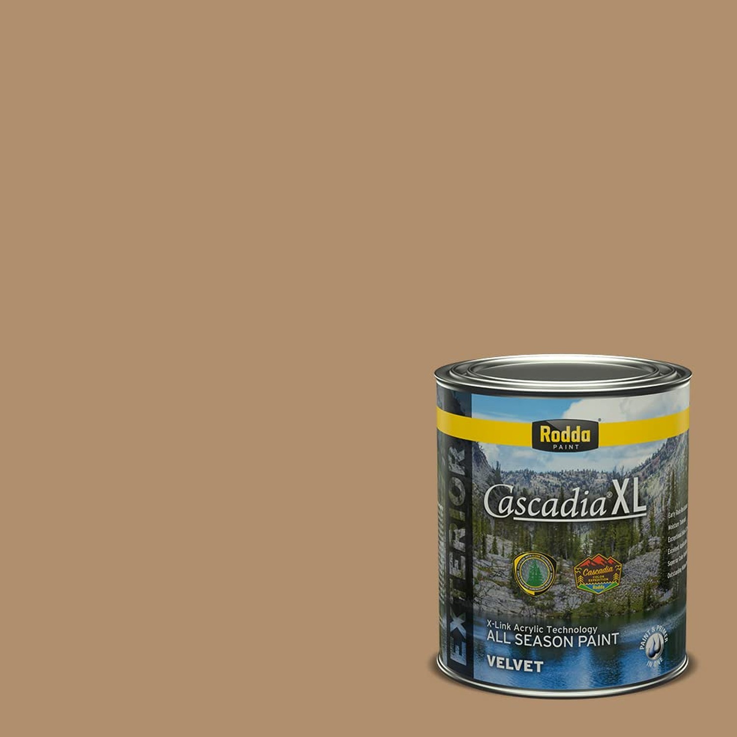 Rodda Paint CASCADIA XL Exterior Velvet Paint & Primer in One, Quart, Spiced …