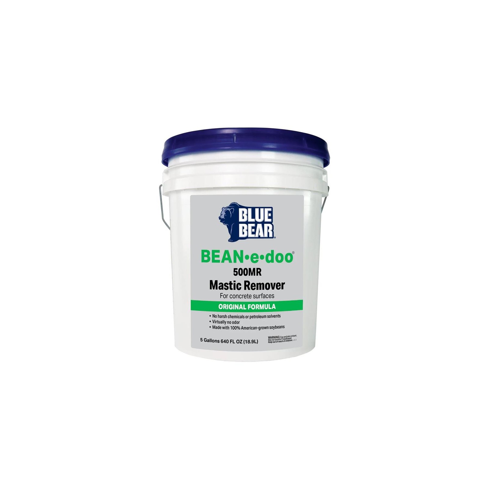 Blue Bear 500MR BEAN-e-doo Mastic Remover for Concrete Surfaces