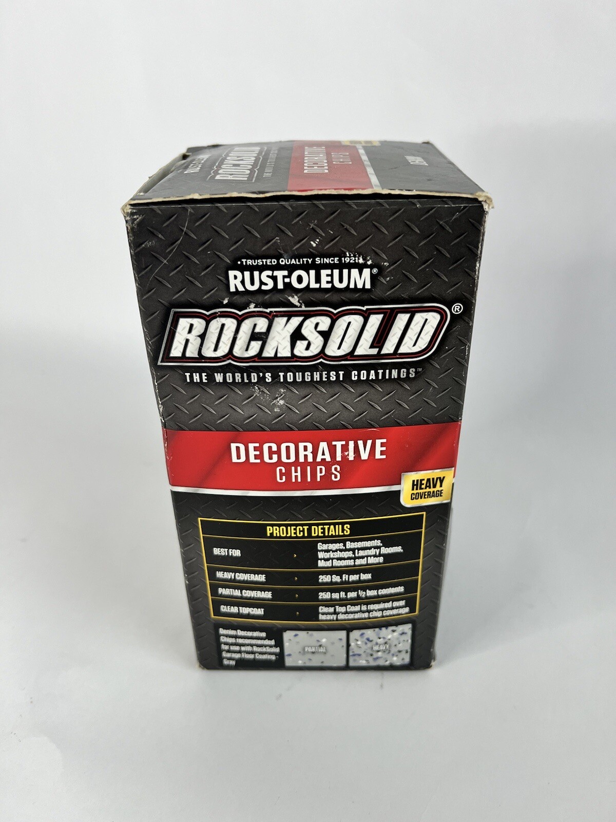 Rock Solid Rustoleum Decorative Chips Denim