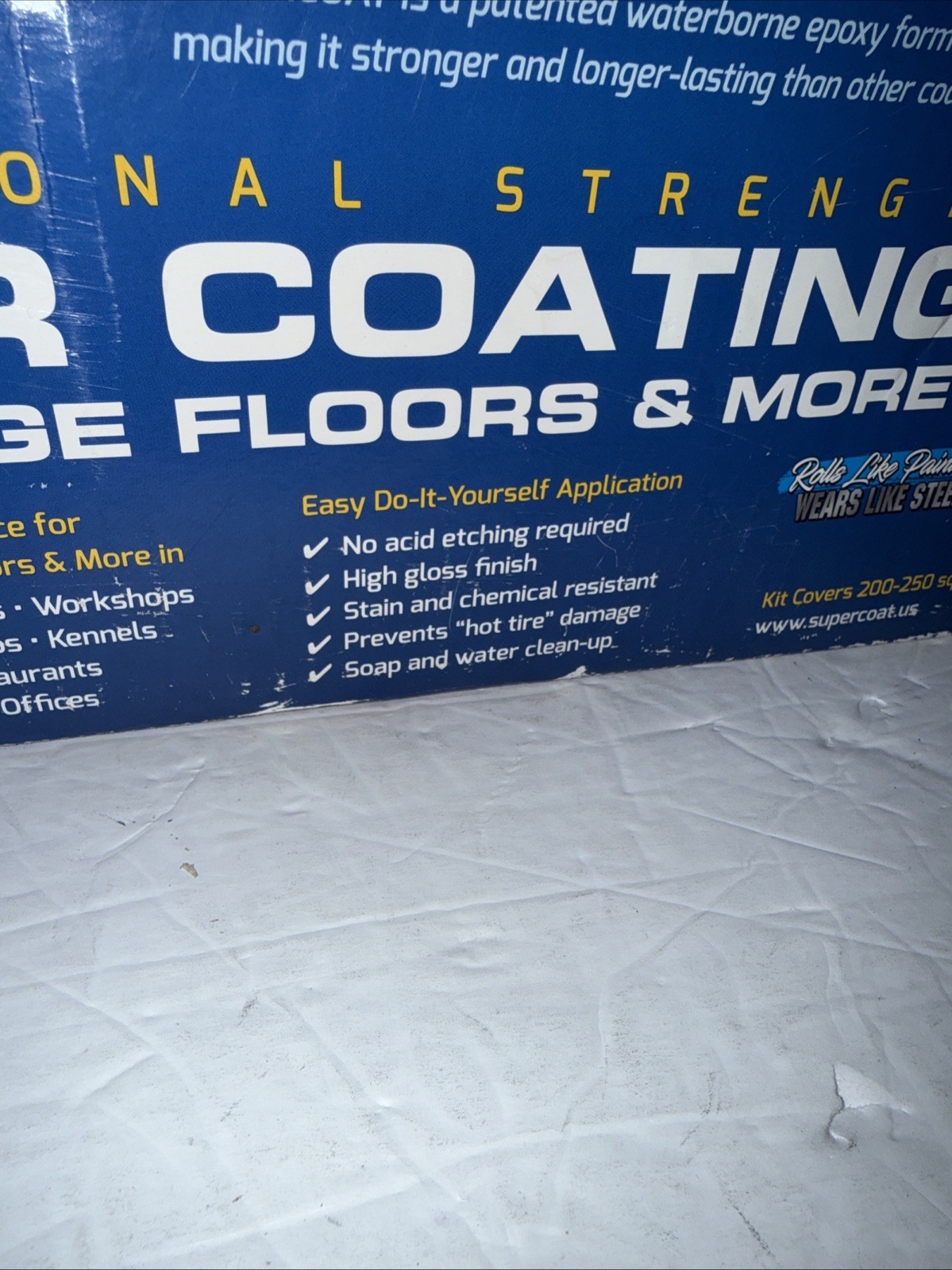 Super Coat Professional Strength, Floor Coating Epoxy Garage Floors Sandstone